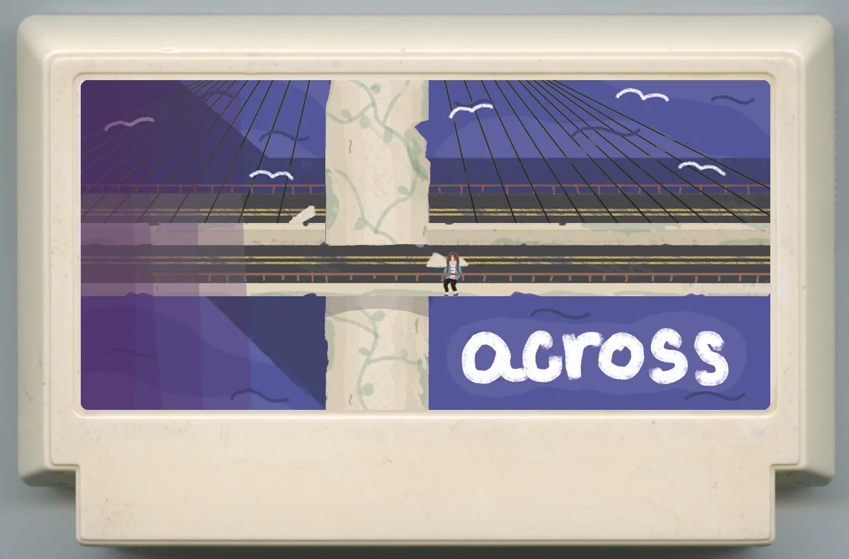 穿过 (across) cover